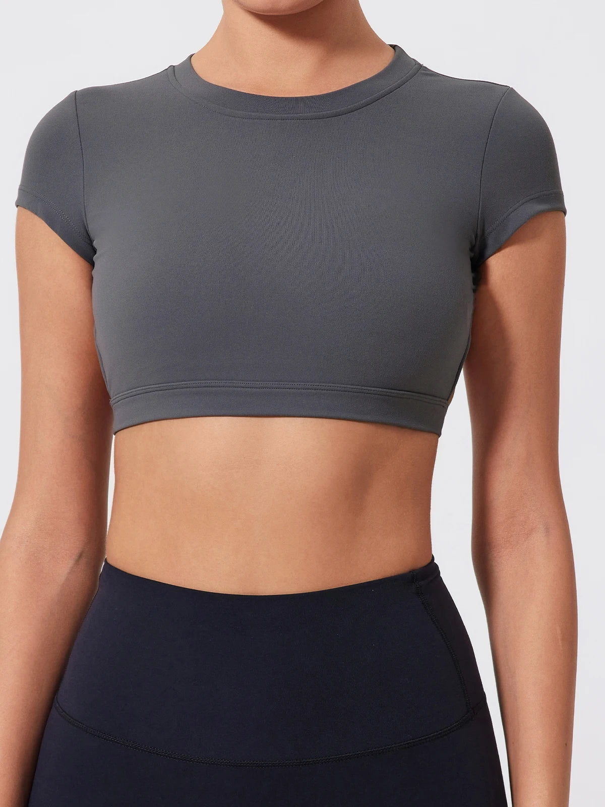 Women’s Gym Top Crop Top Moisture Wicking Athletic