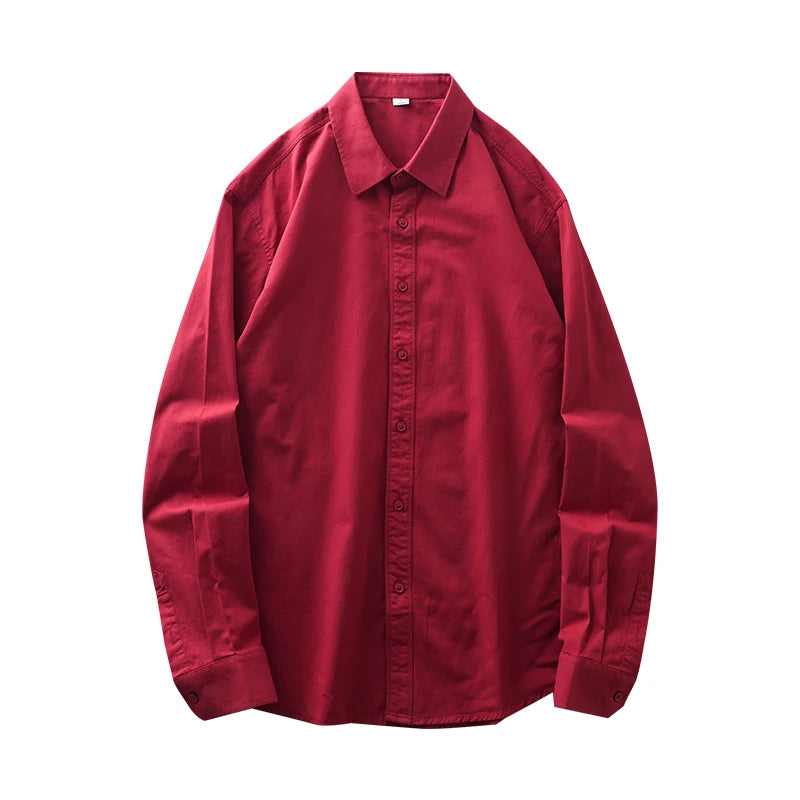 Men’s Shirt Long Sleeve Cotton Casual Formal