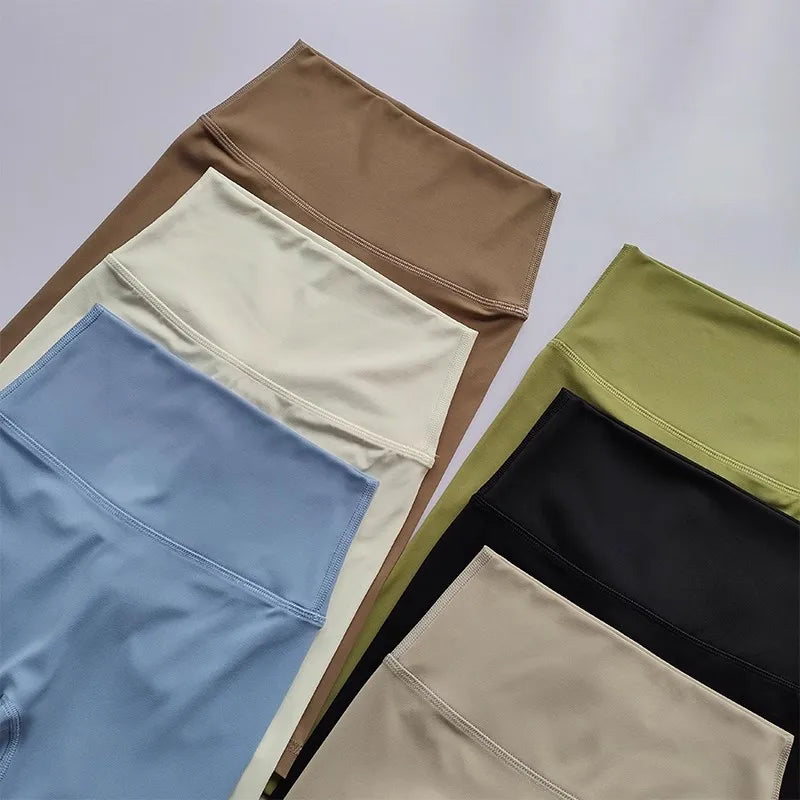 Women’s Shorts High Waist Sporty Solid Color