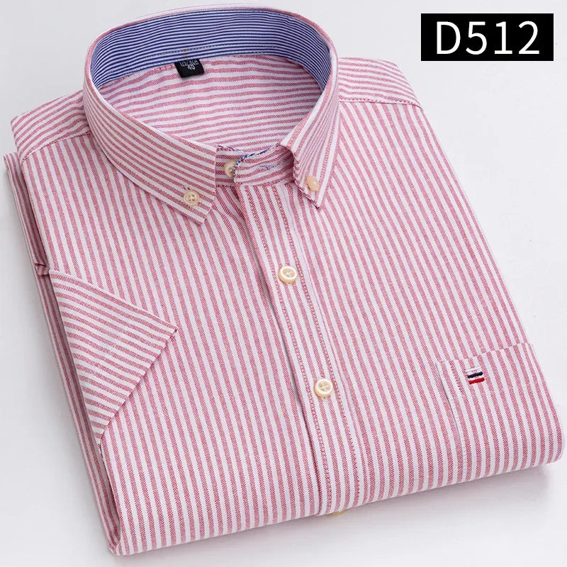 Men’s Shirt Short Sleeve Cotton Casual Formal