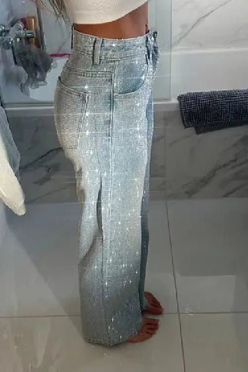 Women’s Jeans High Waist Straight Leg Stretchy Casual