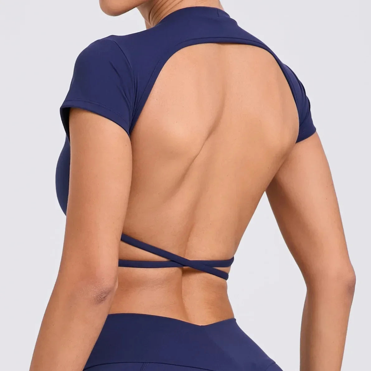 Women’s Gym Top Crop Top Moisture Wicking Seamless Athletic