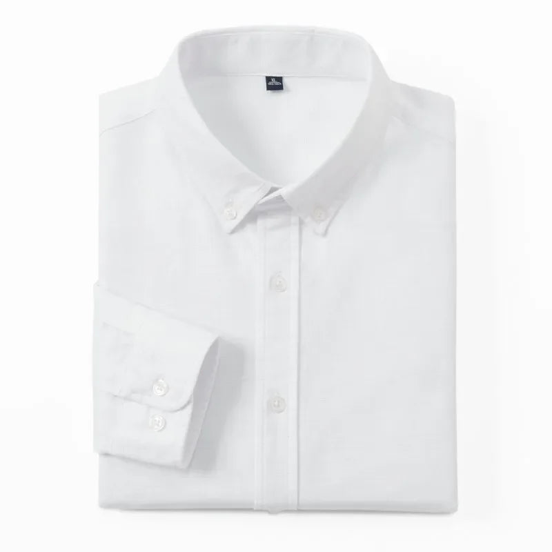 Men’s Shirt Long Sleeve Cotton Casual Breathable