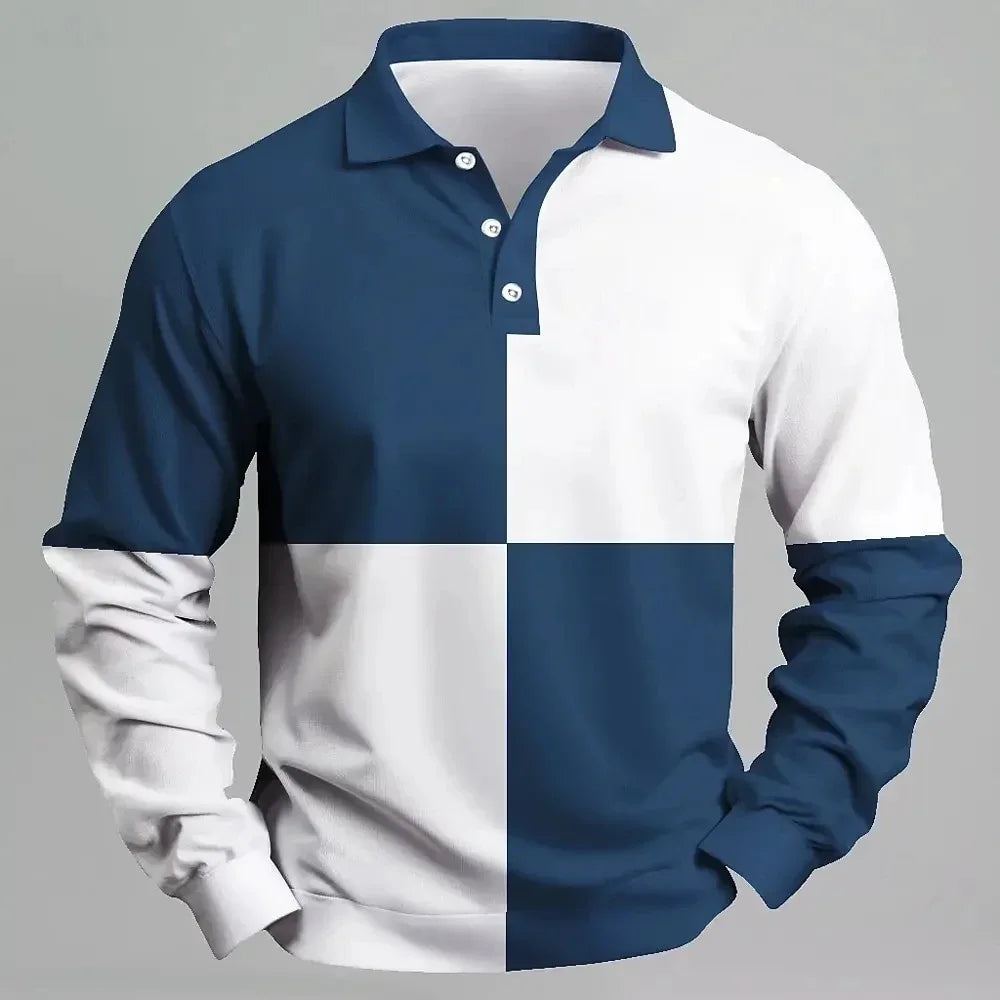 Men’s Polo Shirt Long Sleeve Casual Casual Short Sleeve Comfort Fit