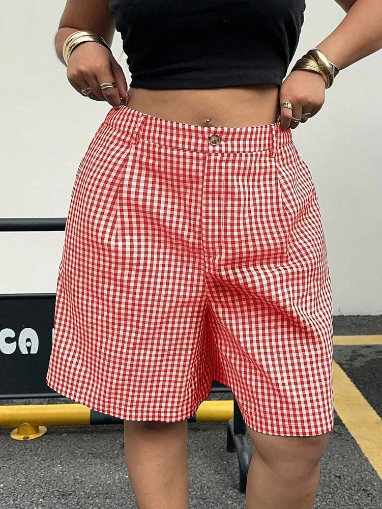 Women’s Shorts Casual Elastic Waist Cotton Summer