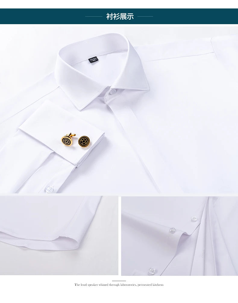 Men’s Shirt Long Sleeve Formal Slim Fit Solid Color