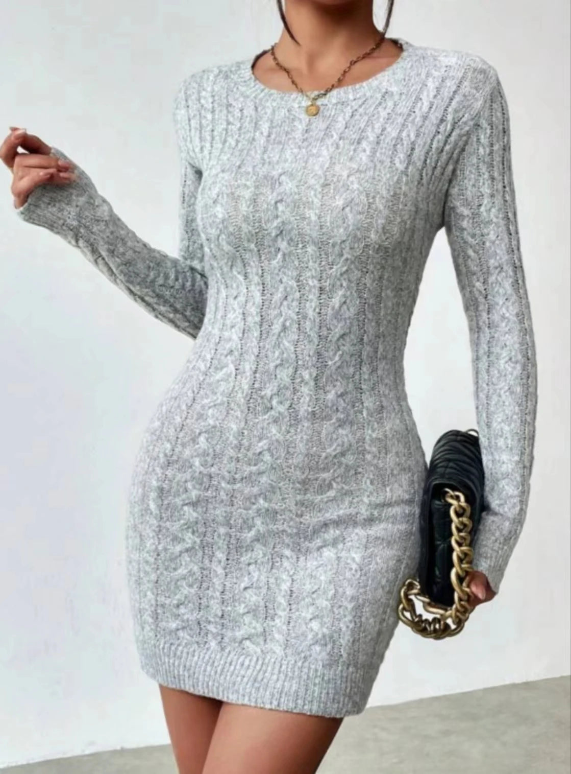 Women’s Dress Mini Wrap Casual Solid Color