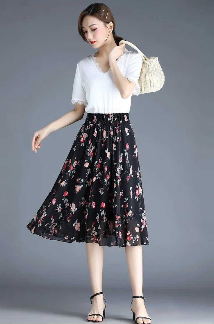 Women’s Skirt Midi Casual Summer