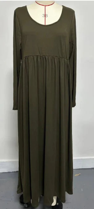 Women’s Dress Long Sleeve Casual Solid Color