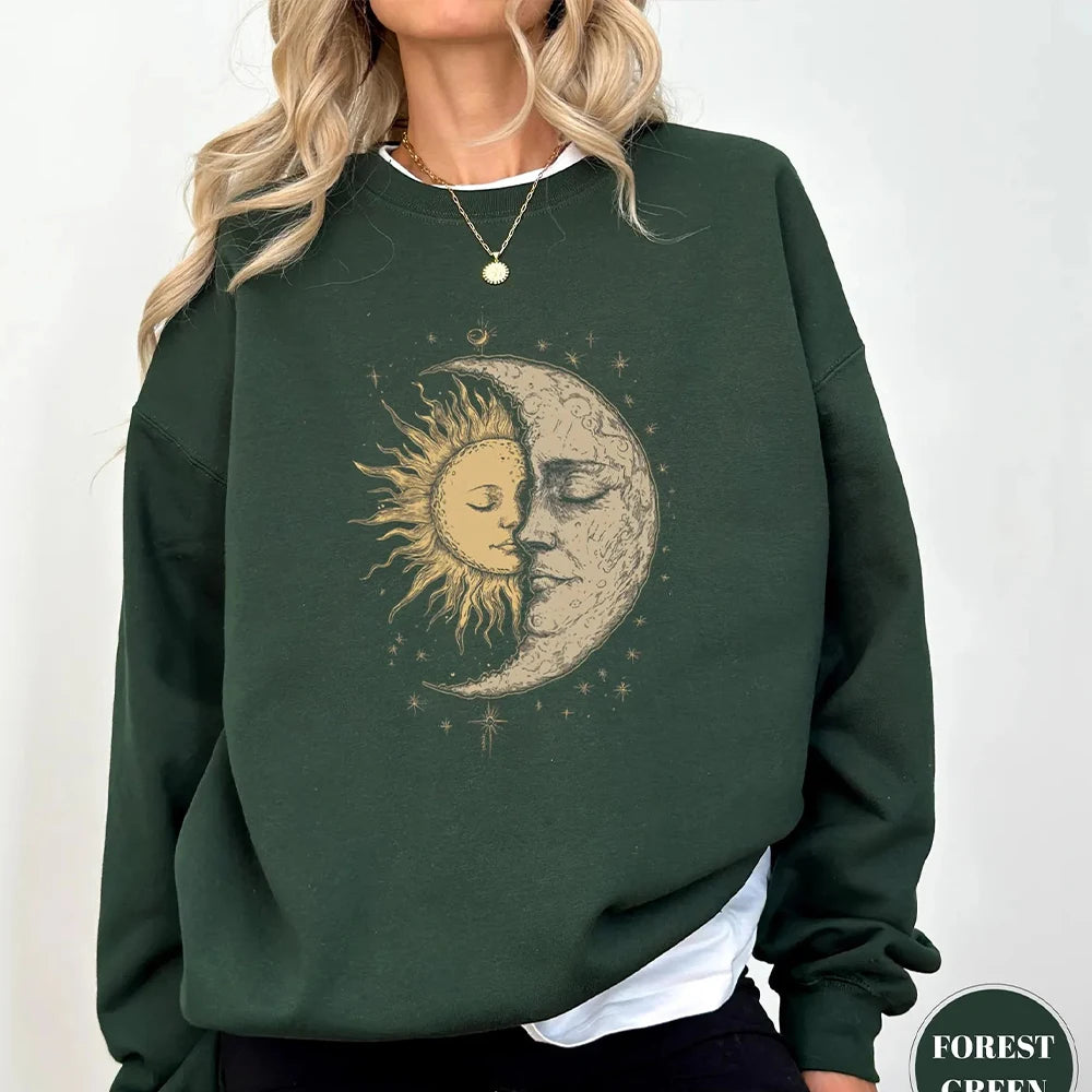 Women’s Sweatshirt Crewneck Fleece Long Sleeve