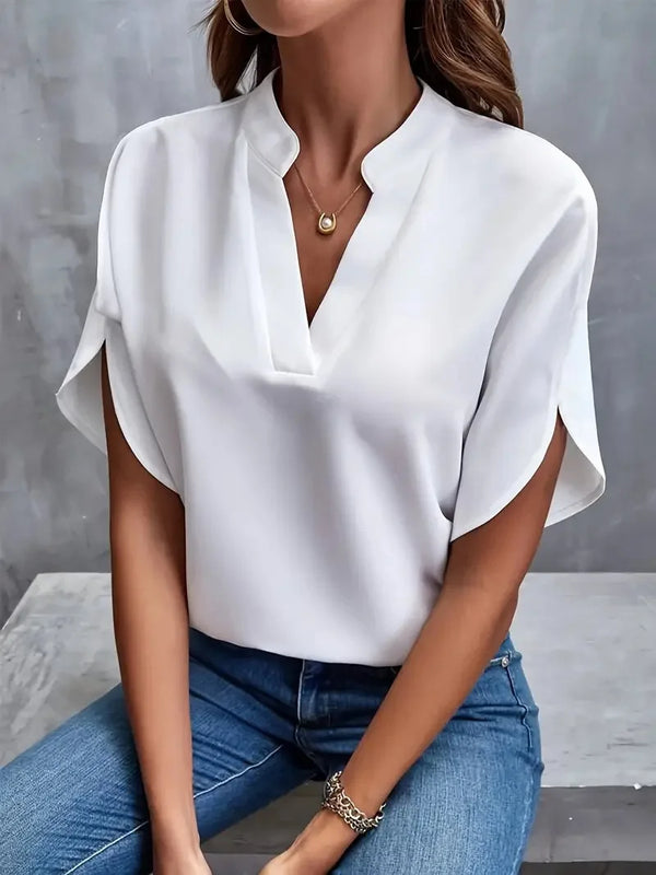 Women’s Top Blouse Casual Formal Solid Color