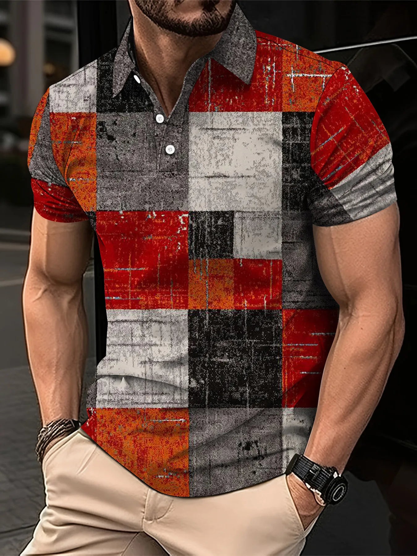 Men’s Polo Shirt Short Sleeve Casual Fashion