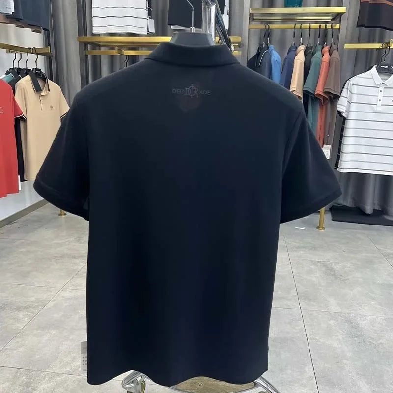 Men’s Polo Shirt Short Sleeve Cotton Business Casual Casual Summer