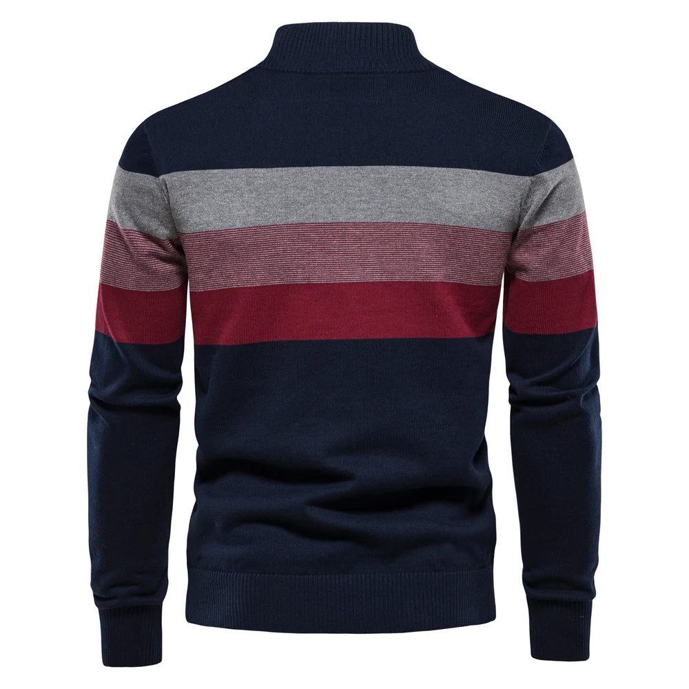 Men’s Sweatshirt Pullover Zip-Up Cotton Warm Casual Autumn
