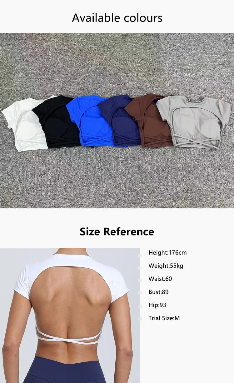 Women’s Gym Top Crop Top Moisture Wicking Seamless Athletic