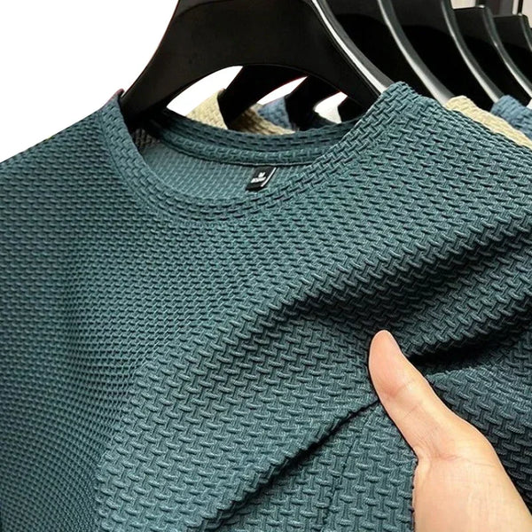 Men’s Polo Shirt Short Sleeve Summer Solid Color Breathable Fashion