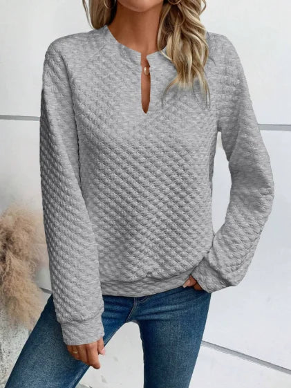 Women’s Hoodie Pullover Casual Solid Color Long Sleeve
