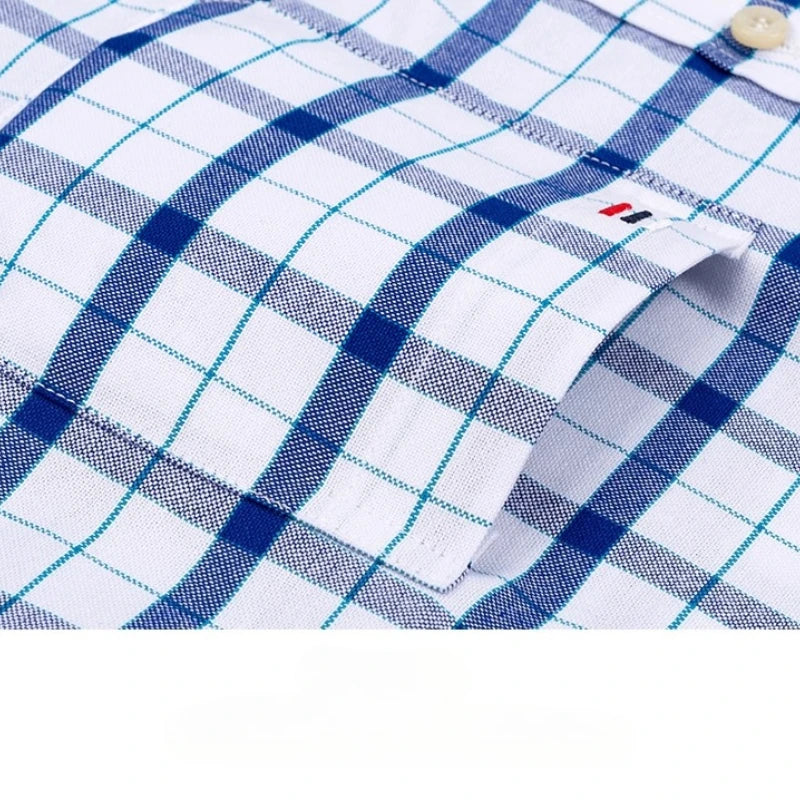 Men’s Shirt Short Sleeve Cotton Casual Formal