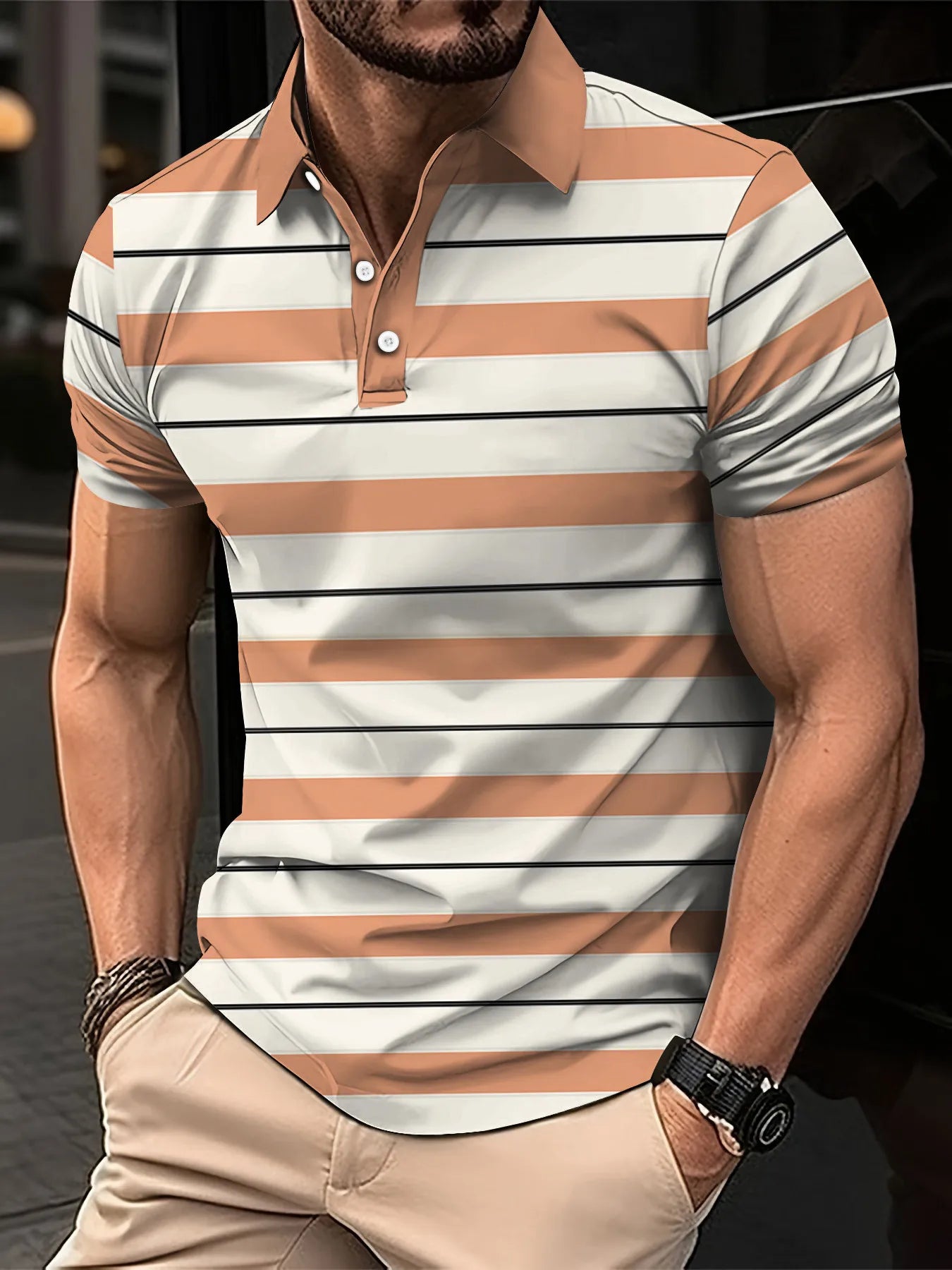 Men’s Polo Shirt Business Casual Casual Summer