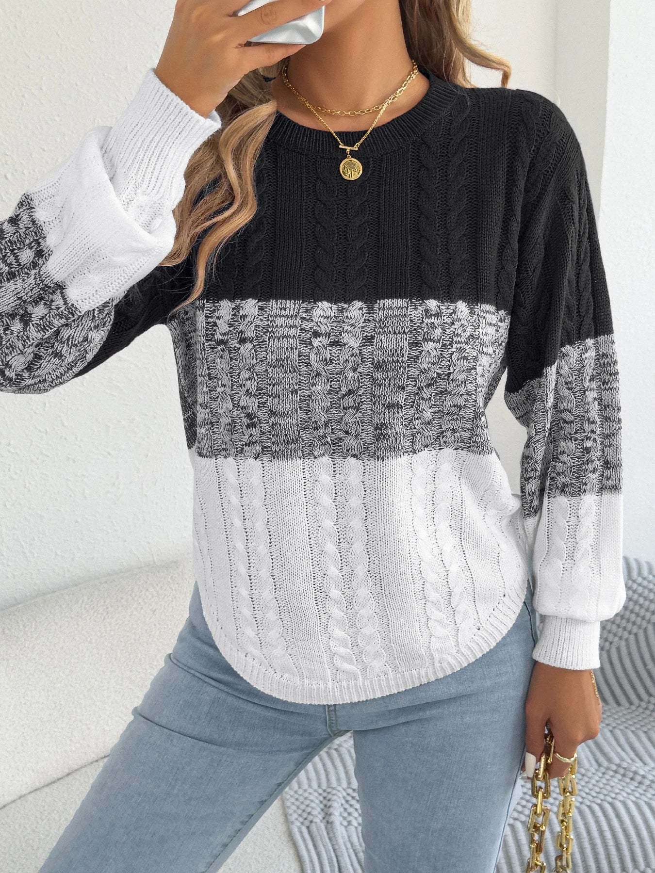 Women’s Top Long Sleeve Casual Stretchy