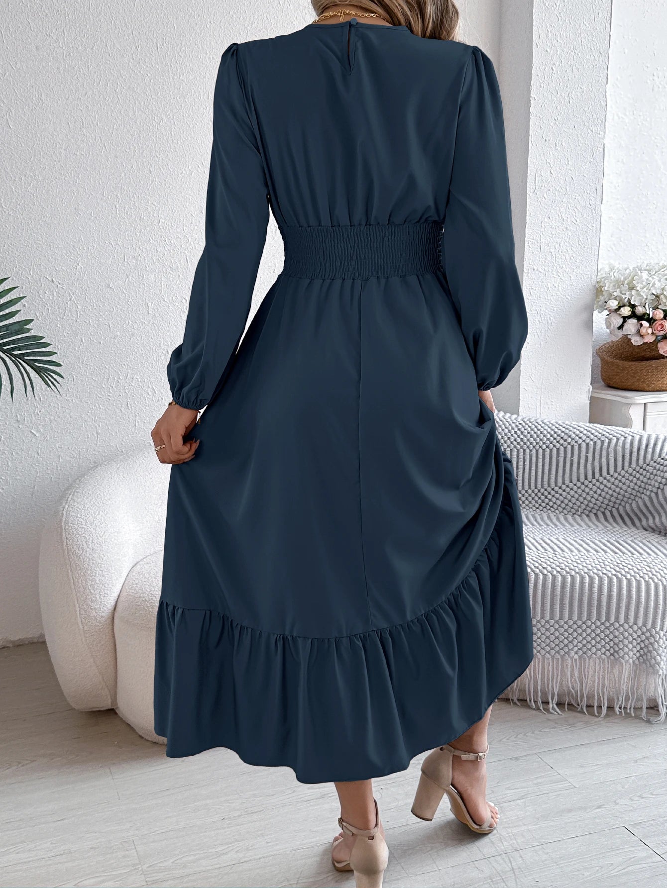 Women’s Dress Long Sleeve Casual Solid Color