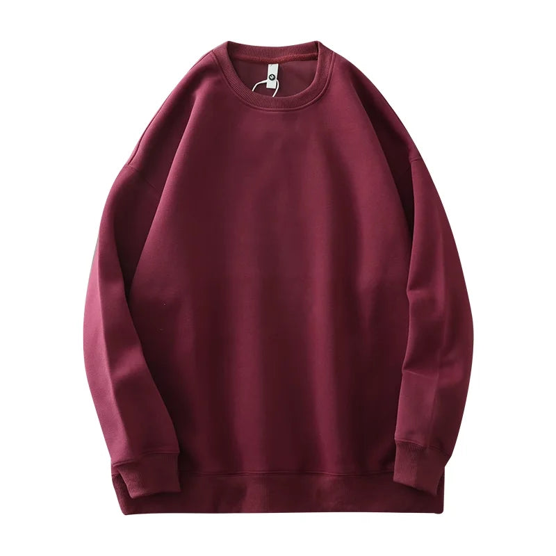 Men’s T-Shirt Long Sleeve Solid Color Cotton Comfort Fit