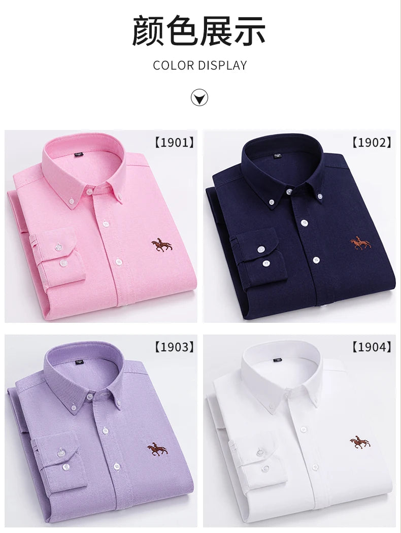 Men’s Shirt Long Sleeve Cotton Casual