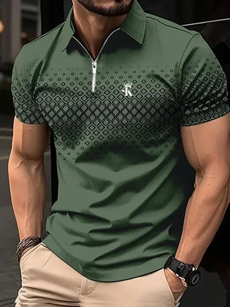 Men’s Polo Shirt Short Sleeve Business Casual Casual Summer