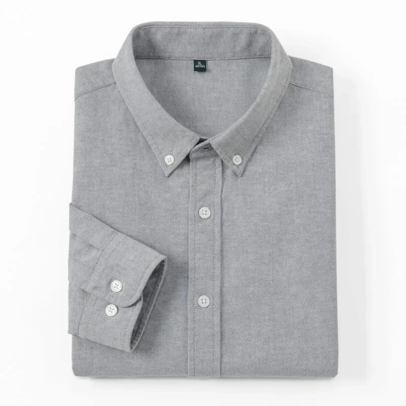 Men’s Shirt Long Sleeve Cotton Casual Breathable