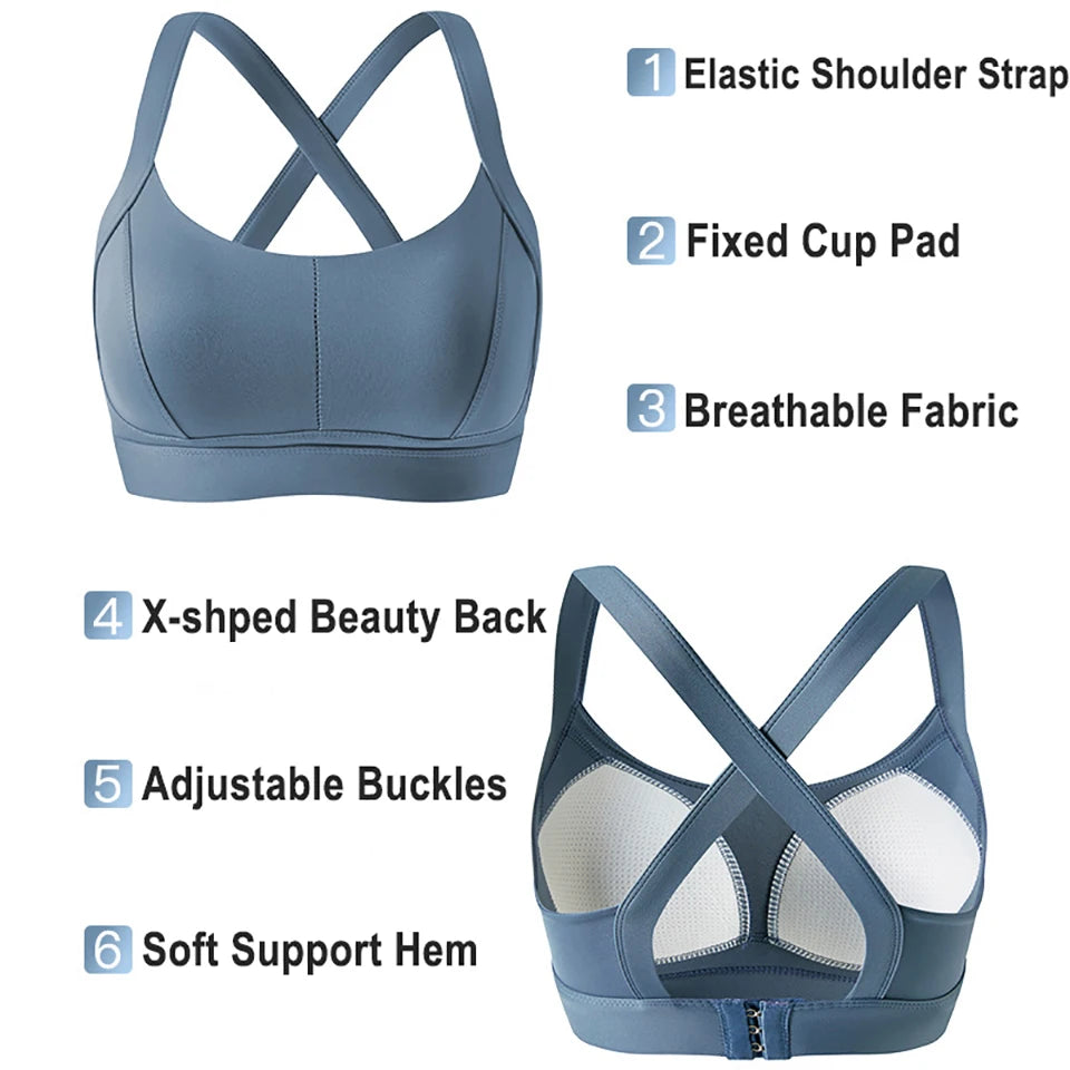 Women’s Sports Bra Padded Gym Comfort Supportive