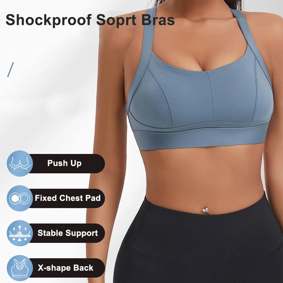 Women’s Sports Bra Padded Gym Comfort Supportive