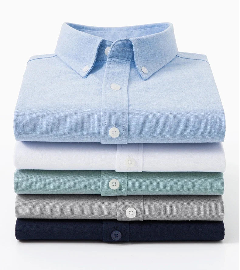 Men’s Shirt Long Sleeve Cotton Casual Breathable