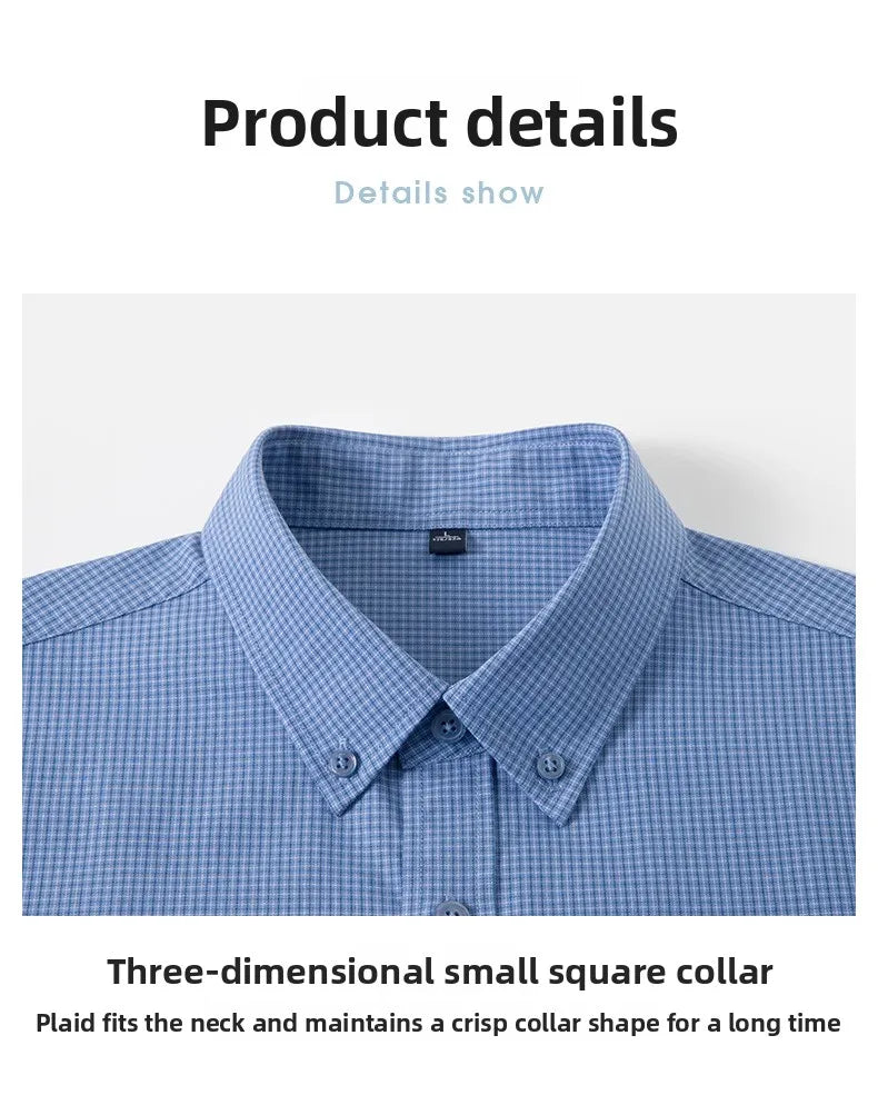 Men’s Shirt Long Sleeve Cotton Casual Slim Fit