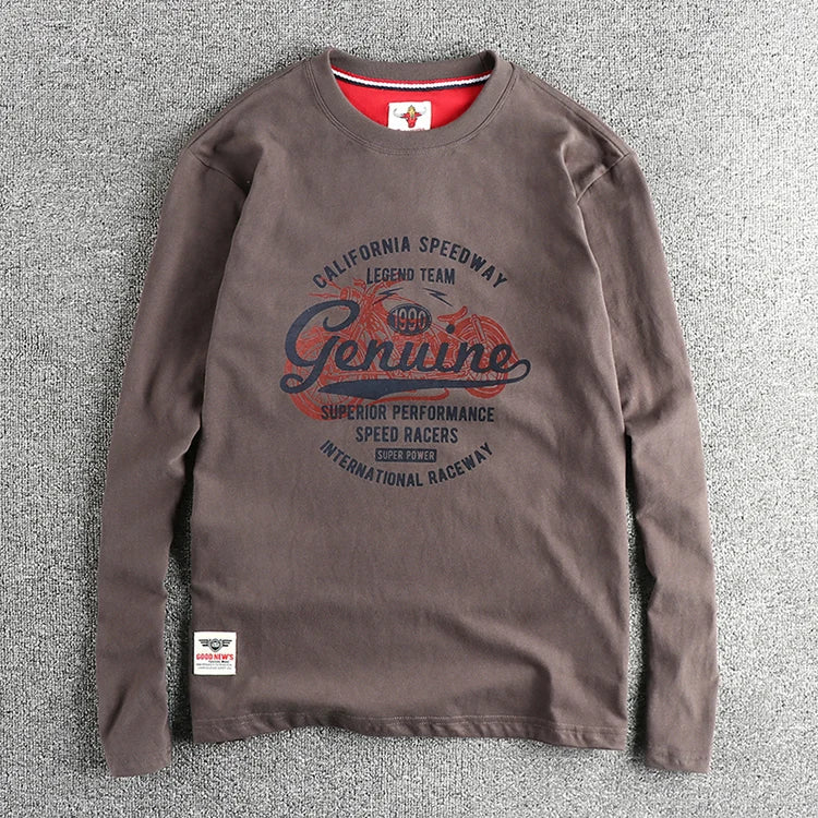 Men’s T-Shirt Long Sleeve Cotton Cotton Comfort Fit