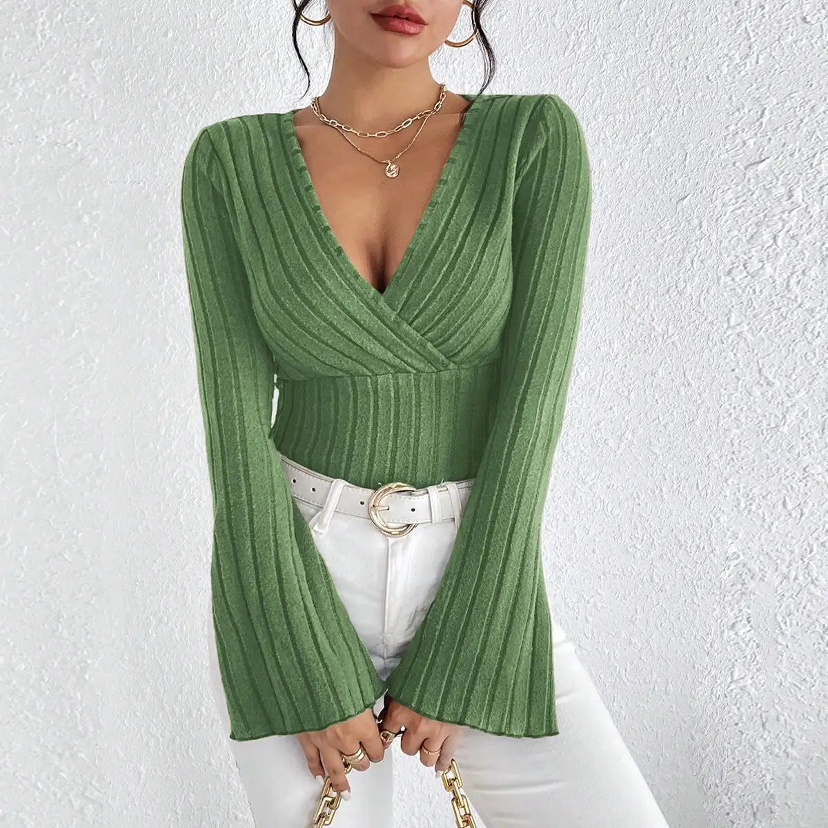 Women’s Top T-Shirt Long Sleeve Casual Stretchy