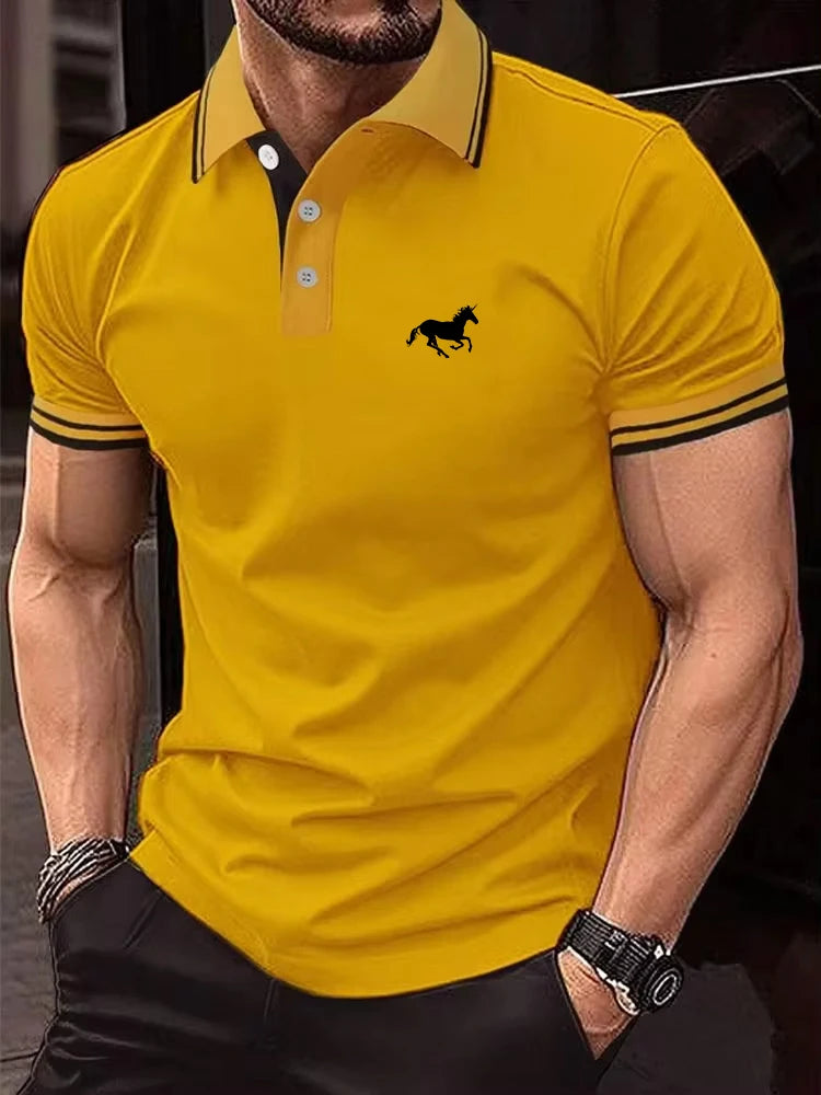 Men’s Polo Shirt Short Sleeve Casual Summer