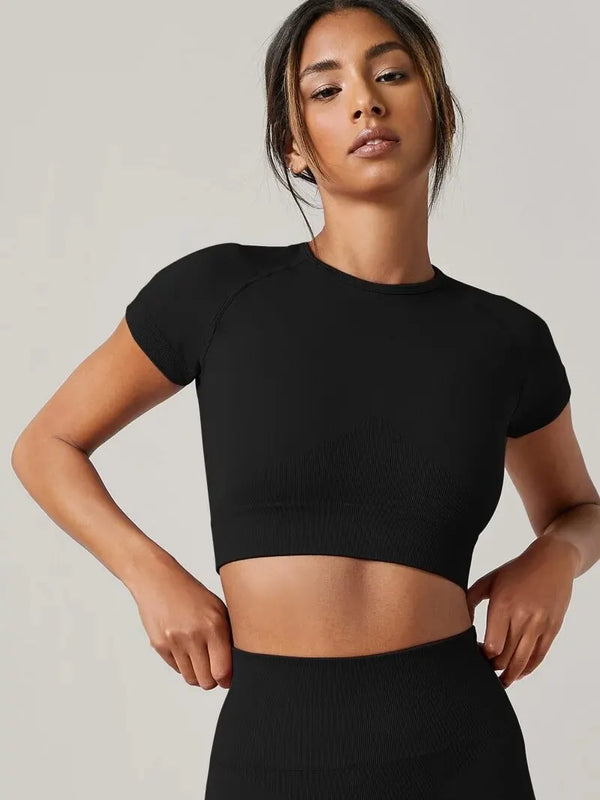 Women’s Gym Top Short Sleeve Seamless Athletic