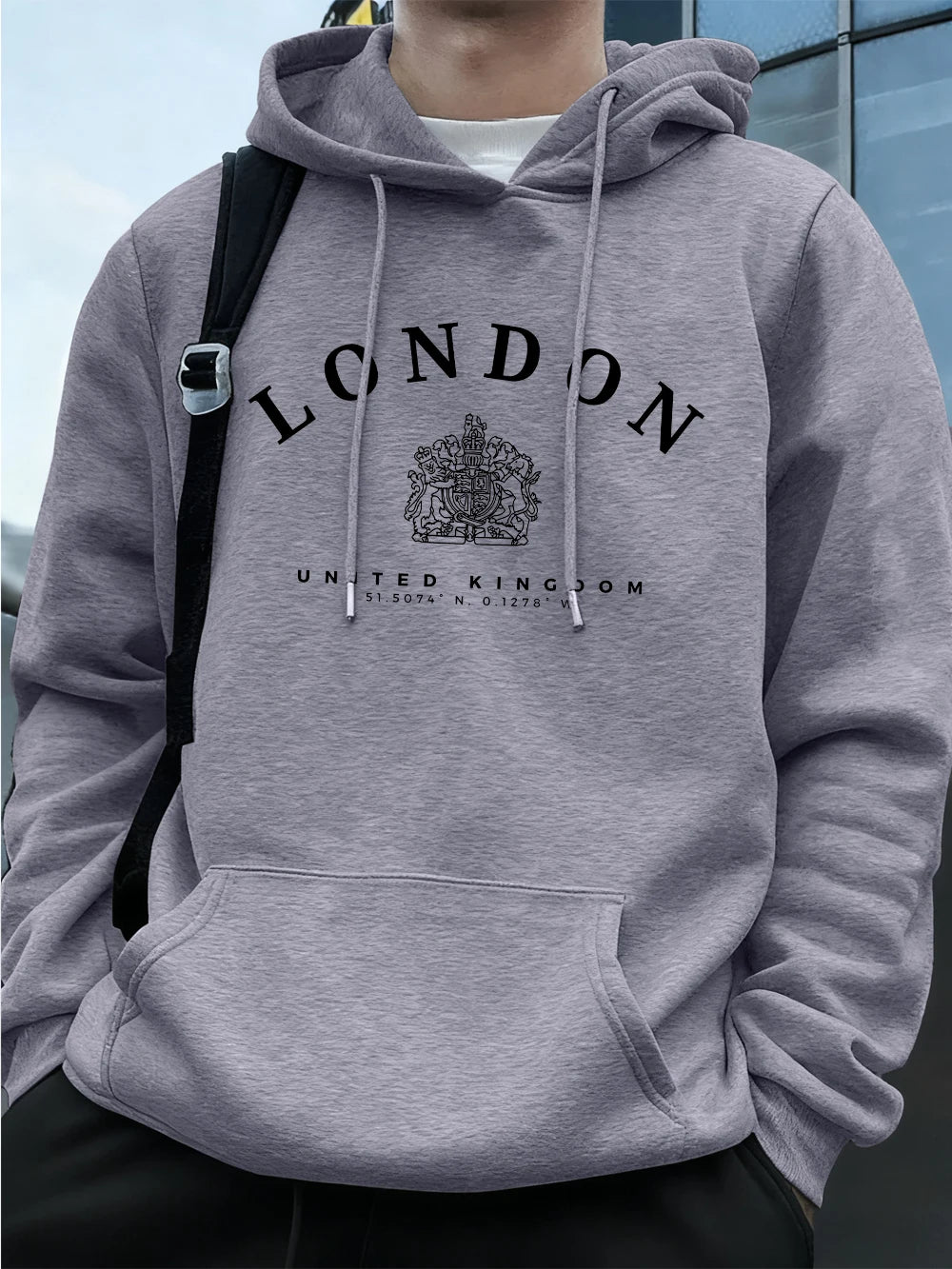 Men’s Hoodie Pullover Fleece Warm Casual