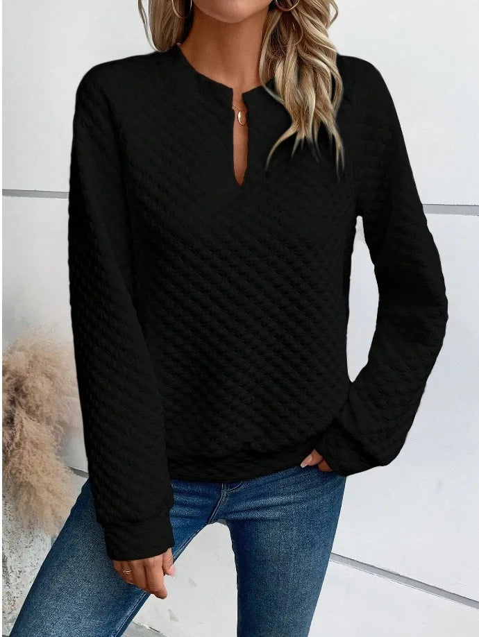 Women’s Hoodie Pullover Casual Solid Color Long Sleeve