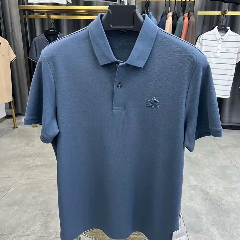 Men’s Polo Shirt Short Sleeve Cotton Business Casual Casual Summer