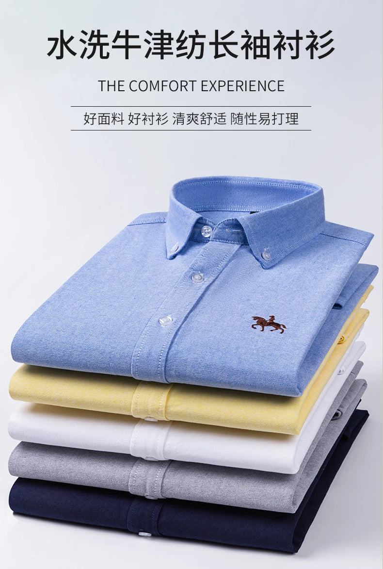 Men’s Shirt Long Sleeve Cotton Casual
