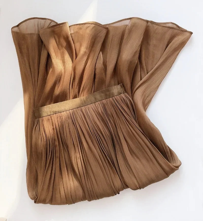 Women’s Skirt Pleated A-Line Summer Casual