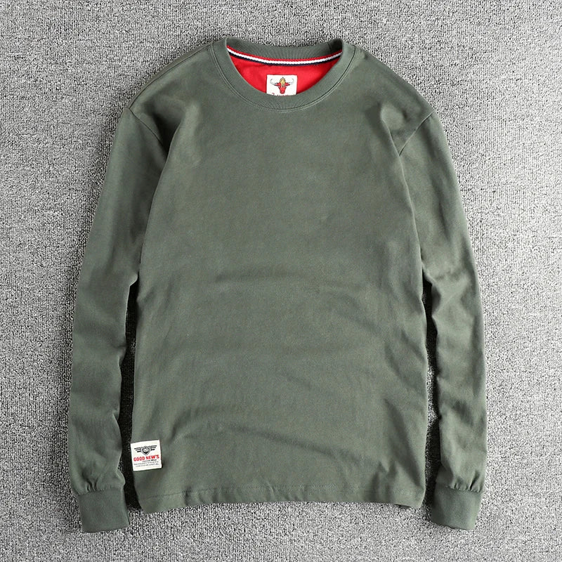 Men’s T-Shirt Long Sleeve Cotton Cotton Comfort Fit