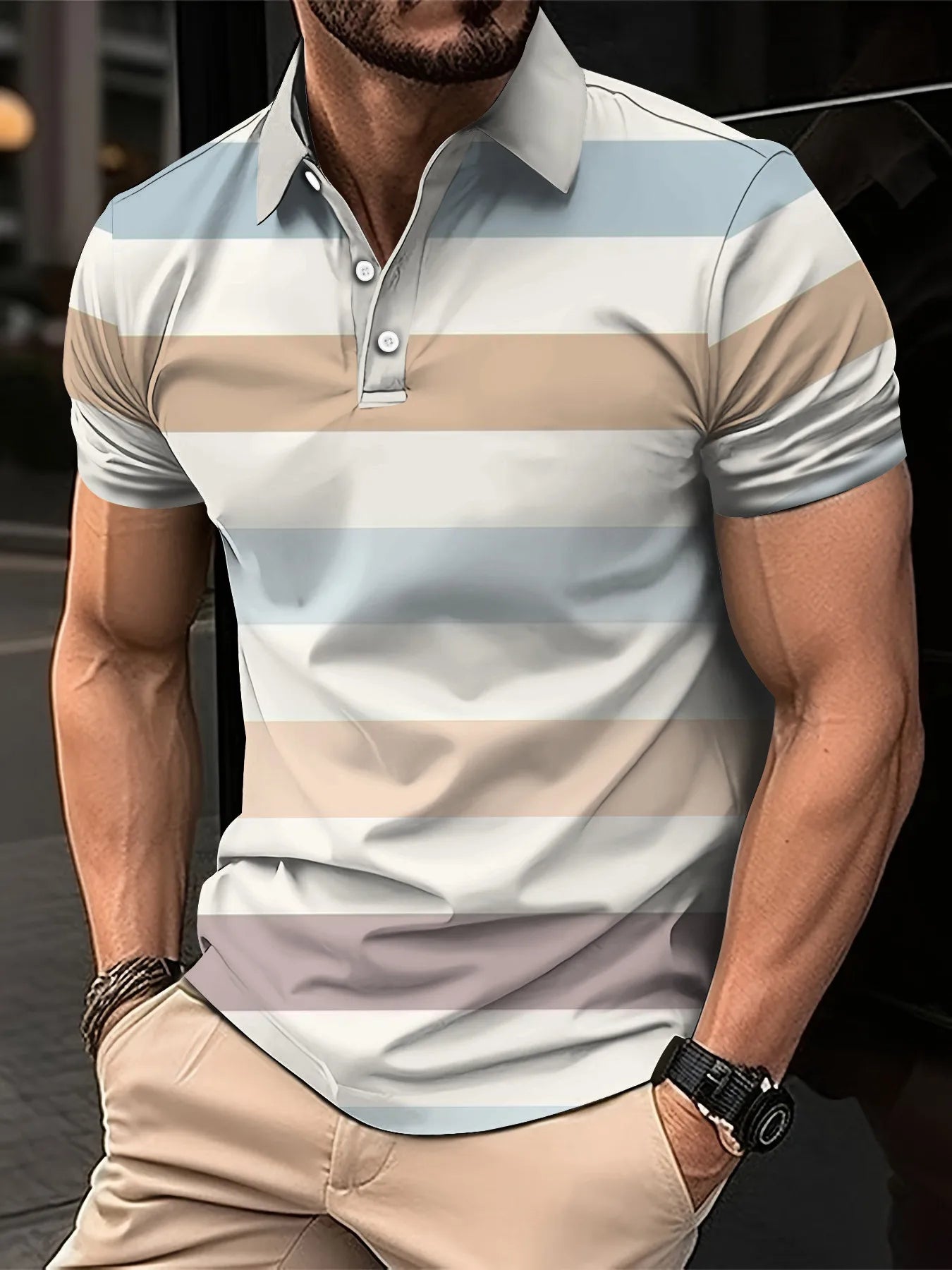 Men’s Polo Shirt Business Casual Casual Summer