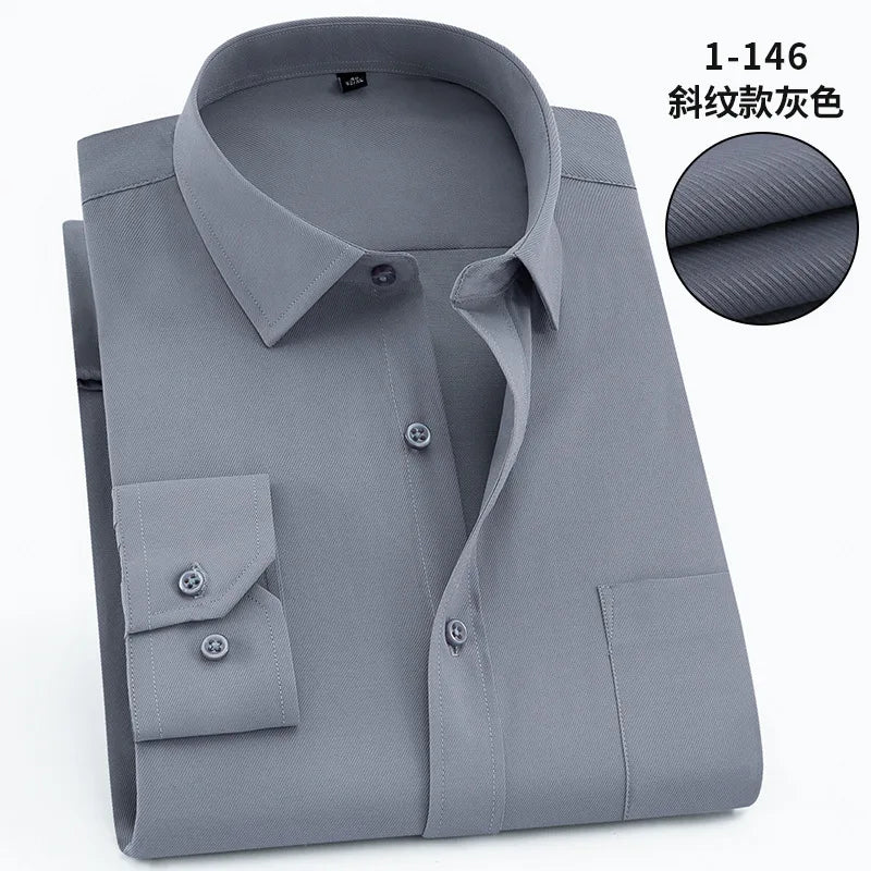 Men’s Shirt Long Sleeve Formal Cotton Comfort Fit