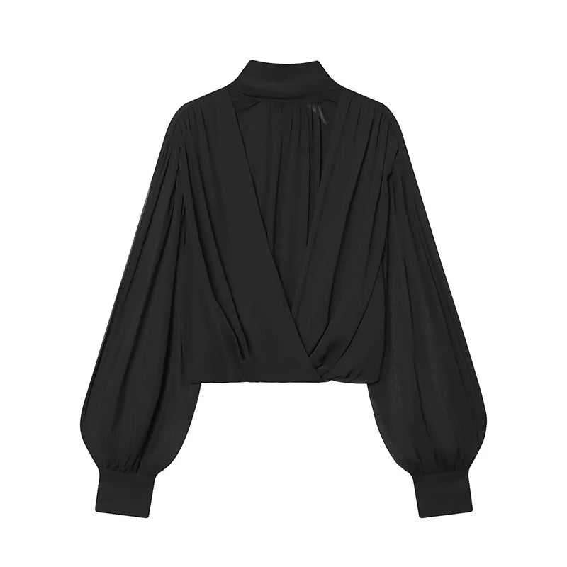 Women’s Top Blouse Long Sleeve Casual Stretchy