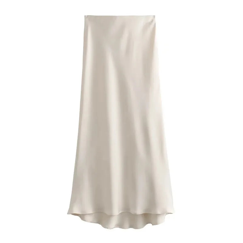 Women’s Skirt Midi High Waist Formal Summer