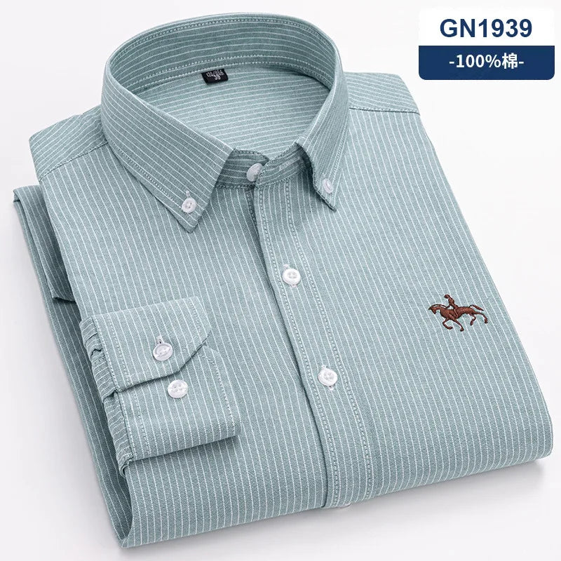 Men’s Shirt Long Sleeve Cotton Casual