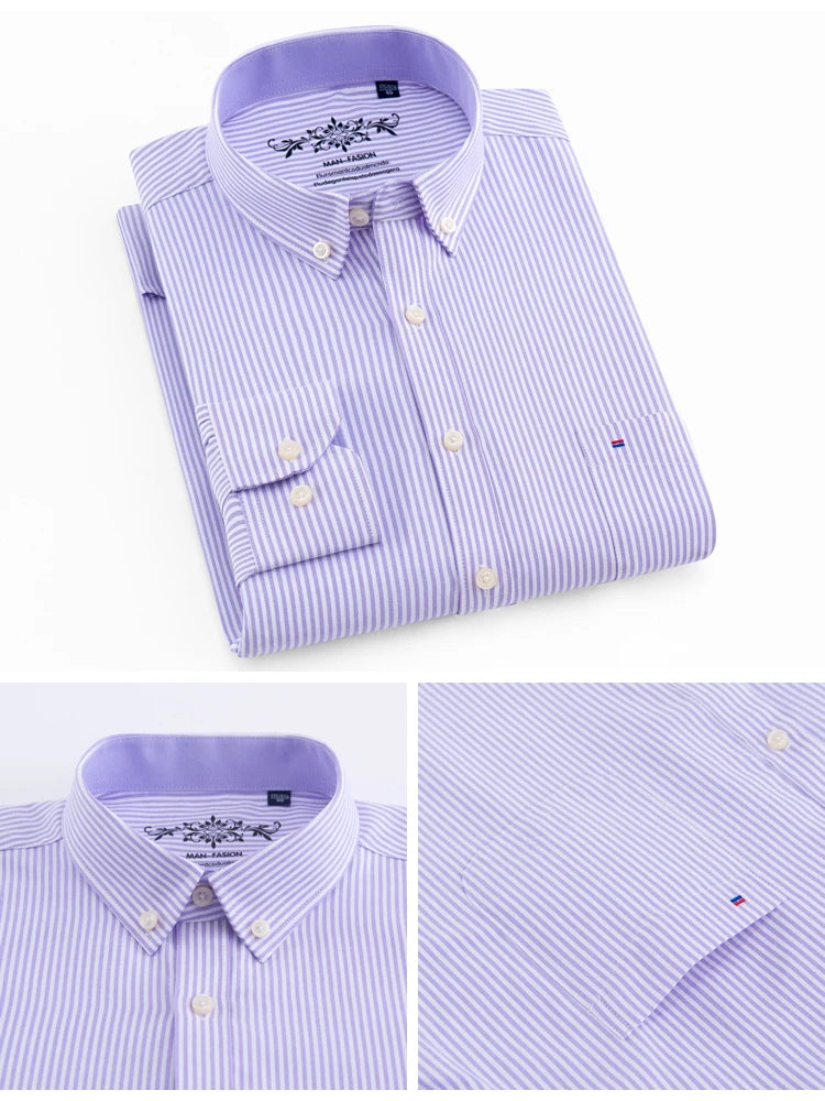 Men’s Shirt Long Sleeve Casual Cotton Comfort Fit