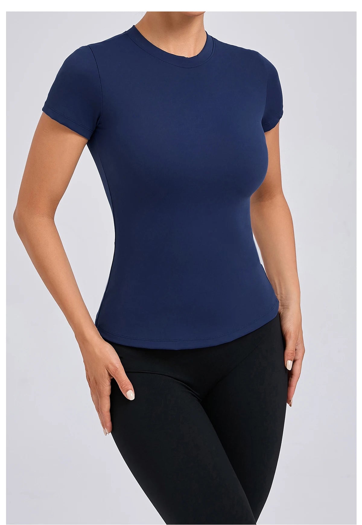 Women’s Gym Top Short Sleeve Moisture Wicking Athletic